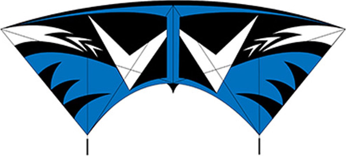 Stuntvlieger Profi Kite 240 cm | blauw